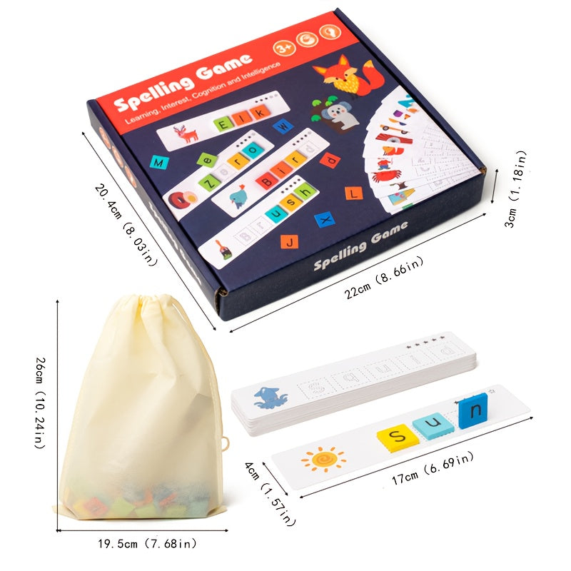 Wooden Word Game for Kids - Early Education Toy