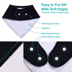 10pcs Baby Bandana Drool Bibs for Boys and Girls