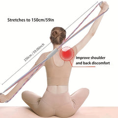 8 Shape Resistance Bands Yoga Stretch Braided Bands for Fitness Training