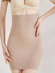 Seamless Solid Shaping Skirt High Waist Stretch Half Slips Petticoat