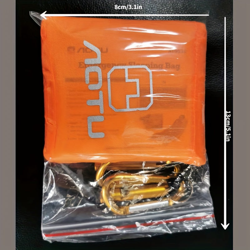 Outdoor Camping Emergency Sleeping Bag with Whistle & Buckle