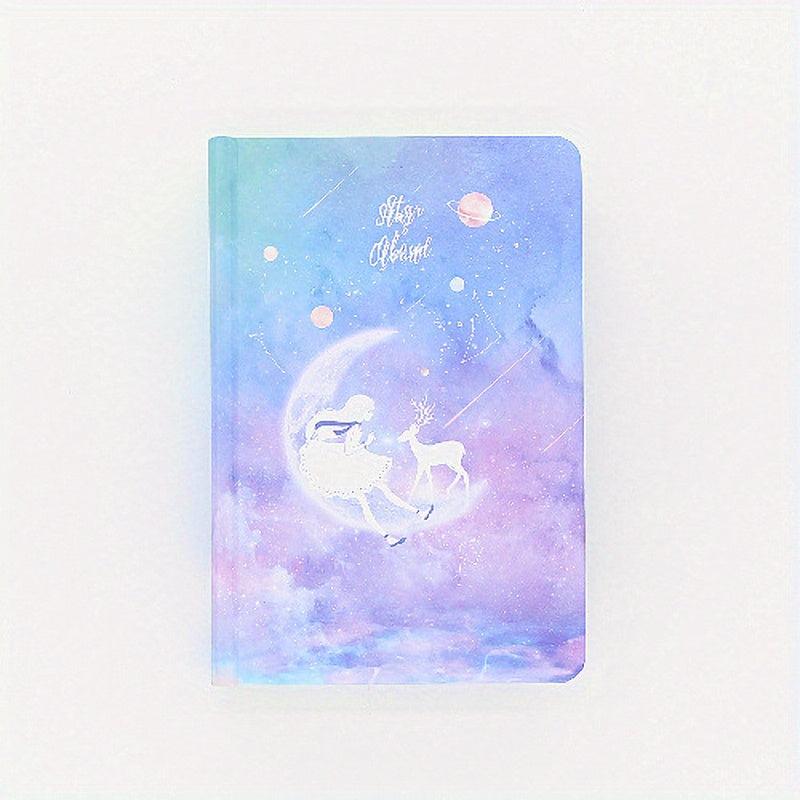Moon Dream Star Hardcover A5 Coloring Notebook