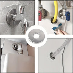 4pcs Round Escutcheon Plate 304 Stainless Steel 22mm Wall Pipe Covers