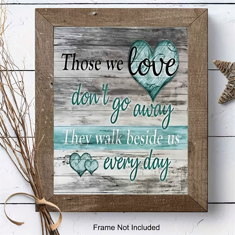 Love Memory Wall Decor For Bedroom 8x10in Unframed