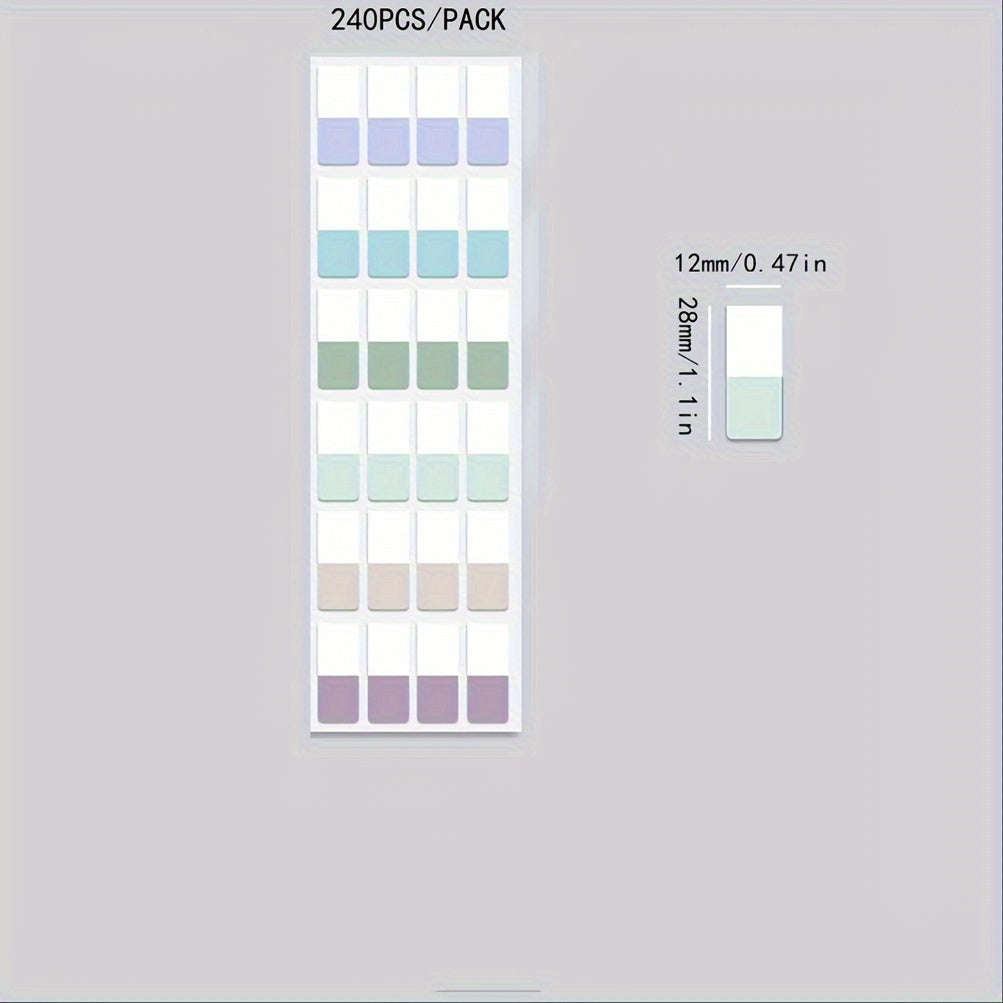 Multicolor Self-Adhesive Writable Index Label Marker - Set of 60