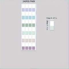 Multicolor Self-Adhesive Writable Index Label Marker - Set of 60