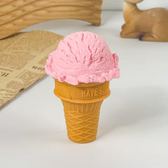 PVC Ice Cream Cone & Ball Set Assorted Flavors Toppings
