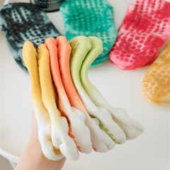 Tie Dyed Gradual Change Yoga Socks For Women Non-slip Low Top Socks