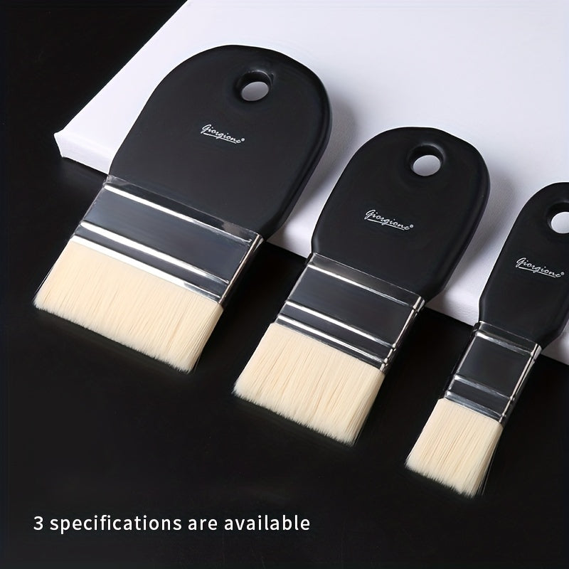 Nylon Hair Brush Flat Headed Painting Brush Pigment Brush