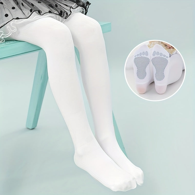 Kids Plain Pantyhose Dancing Socks Comfortable