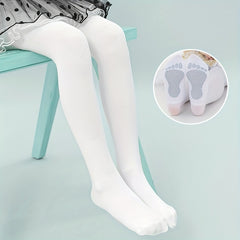 Kids Plain Pantyhose Dancing Socks Comfortable