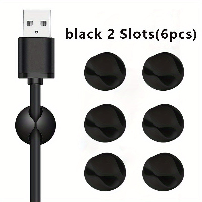 8 Pcs Adhesive Cord Holders Cable Clips Cable Management Organizer