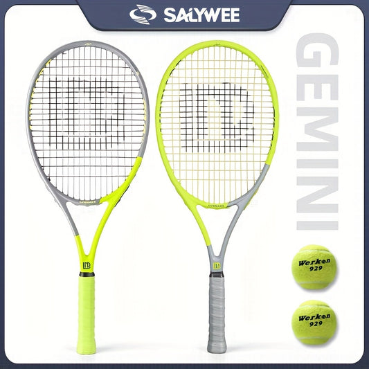 SALYWEE Beginner Tennis Racket Carbon Composite Lightweight Durable with Bag