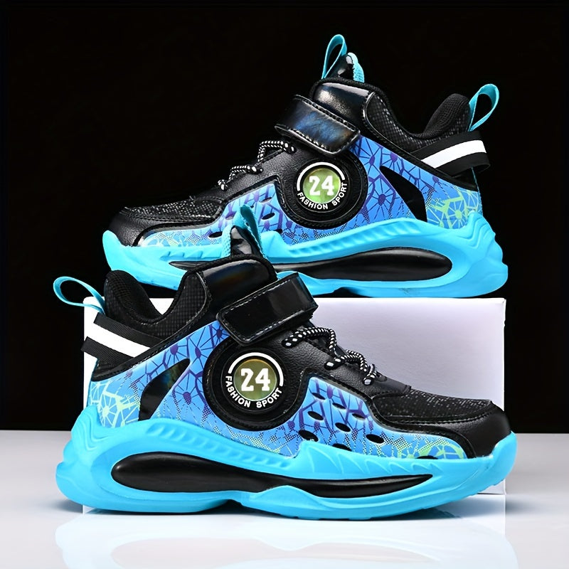 Boy's High Top Basketball Shoes Non Slip Sneakers
