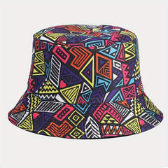 Men's Big Head Double Sided Fisherman Hat Sunshade Sunscreen Basin Hat