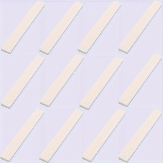 12pcs Building Block Set 1x8 Low Wall Flat Bricks for DIY Farm Garden