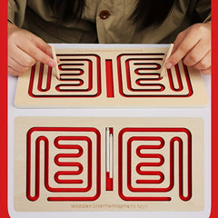 Wooden Maze Fun Puzzle Toy for Kids