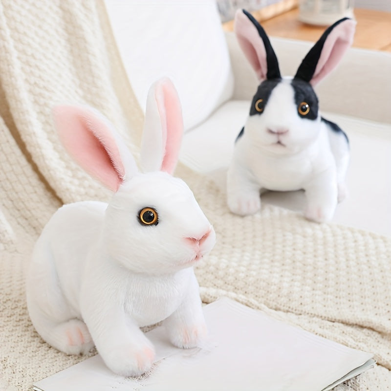 2 Pack Squatting Rabbit Plush Toys 7 9 Polyester Stuffed Animals Assorted Colors