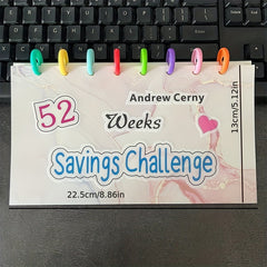 52 Week Money Saving Challenge Binder Budget Book & Cash Envelopes