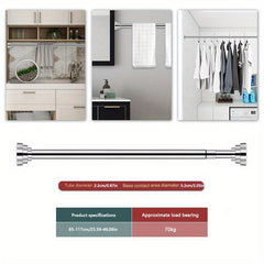 Stainless Steel Telescopic Shower Curtain Rod