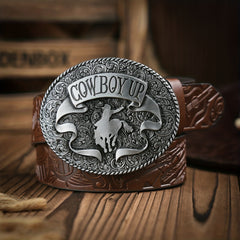 Men's Single Jack Smooth Buckle PU Belt Casual Holiday Dress