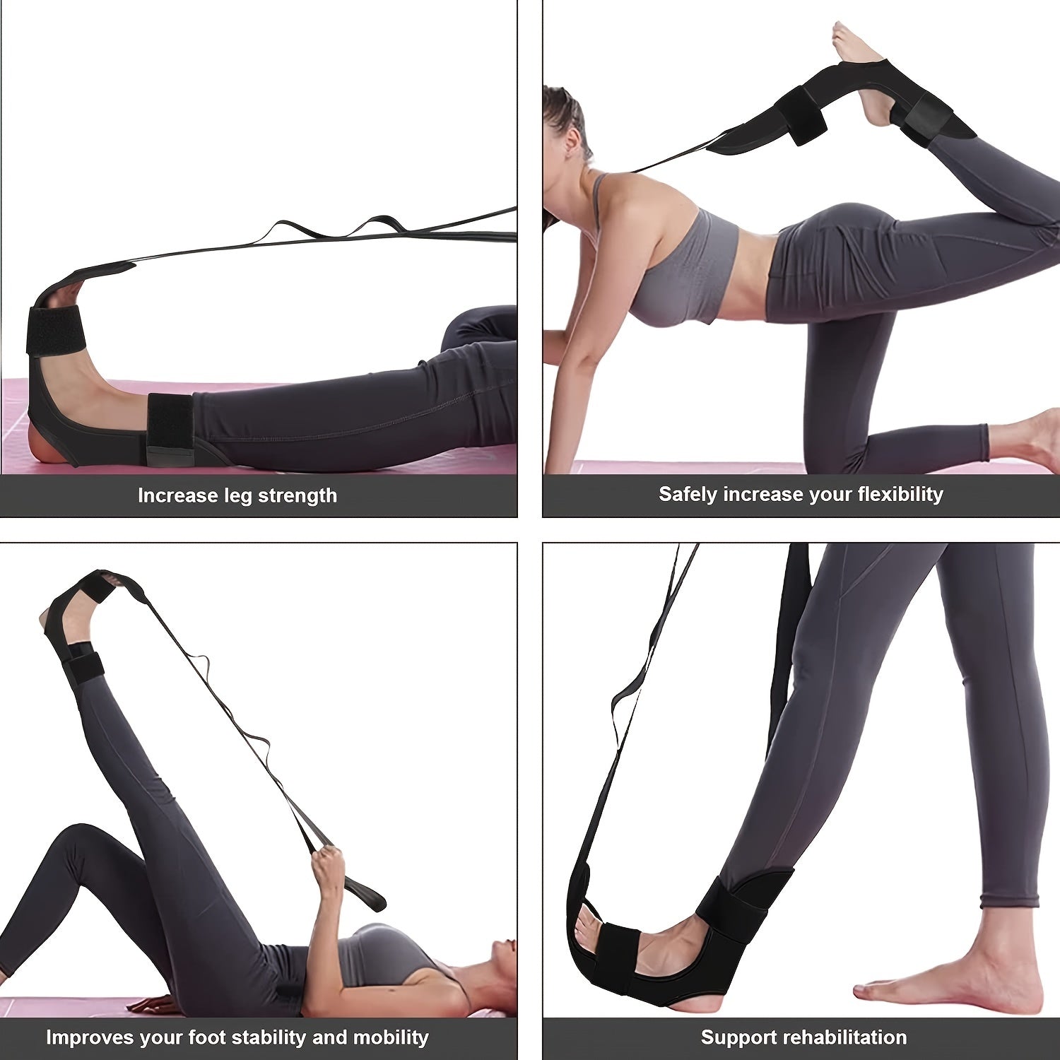 Yoga Stretching Belt for Flexibility & Joint Health Ankle Correction Fitness