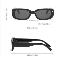 Vintage Small Square Sunglasses UV Protection