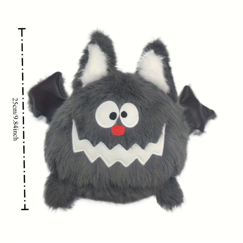 Adorable Bat Plush Doll Soft Stuffed Animal with Bats Wings Grey