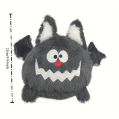 Adorable Bat Plush Doll Soft Stuffed Animal with Bats Wings Grey