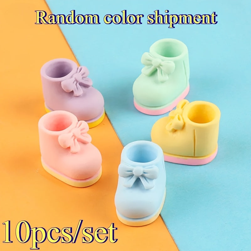 10pcs Resin Shoe Models for Dollhouse Decor Micro Landscape Crafts