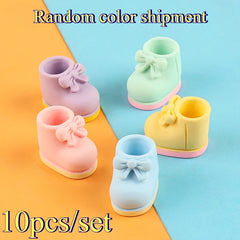 10pcs Resin Shoe Models for Dollhouse Decor Micro Landscape Crafts