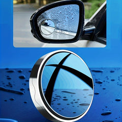 2pcs Car Reverse Rearview Mirror with 360 Adjustable Large Field of View