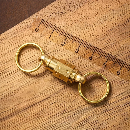 2pcs Brass Universal Rotating Keychain Hanging Buckle Bag Accessories