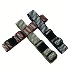 2 Pack No Show Elastic Belt Pants Adjuster Plastic Buckle