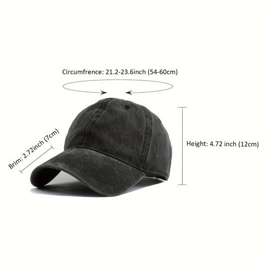 Vintage Baseball Cap Sun Hat Trucker Hat Adjustable Baseball Cap