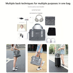 Waterproof Gym Bag Weekender Overnight Carry on Travel Handbag