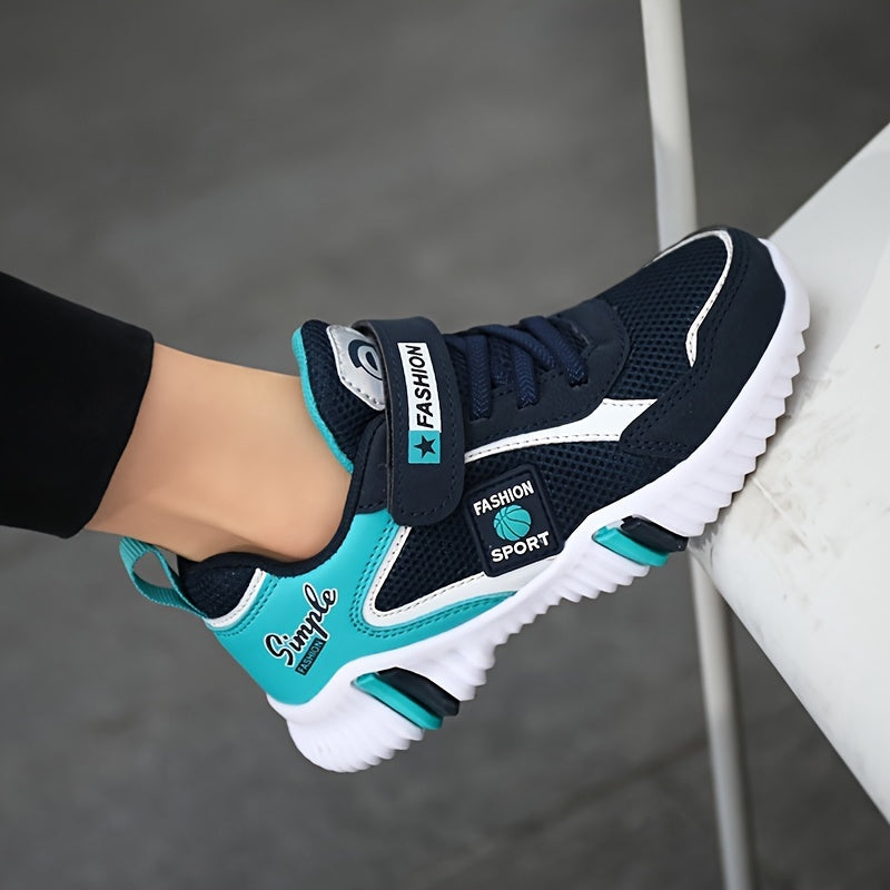 Kid's Hook and Loop Fastener Running Shoes