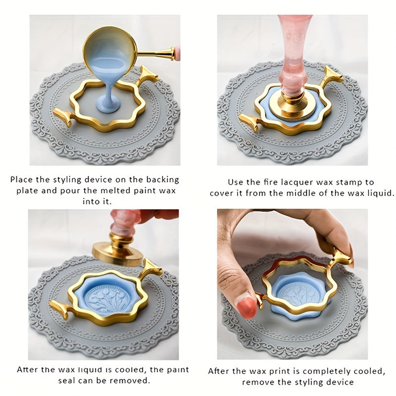 1pc Wax Seal Stamp Ring Molds For 2 Wax Seal Stamp Wedding Invitations