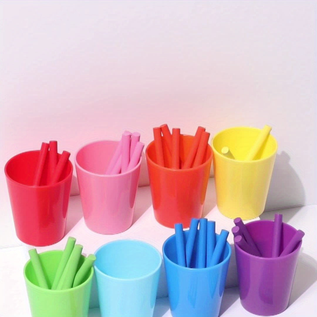 Wooden Educational Toy with Sorting Cup for Number Recognition and Matching