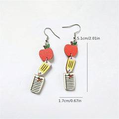 Sunflower Scales Earrings - Perfect for School & Graduation