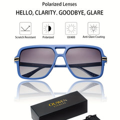 OUWEN Polarized Aviator Sunglasses Men Women UV Protection Y2K Sunshade Glasses