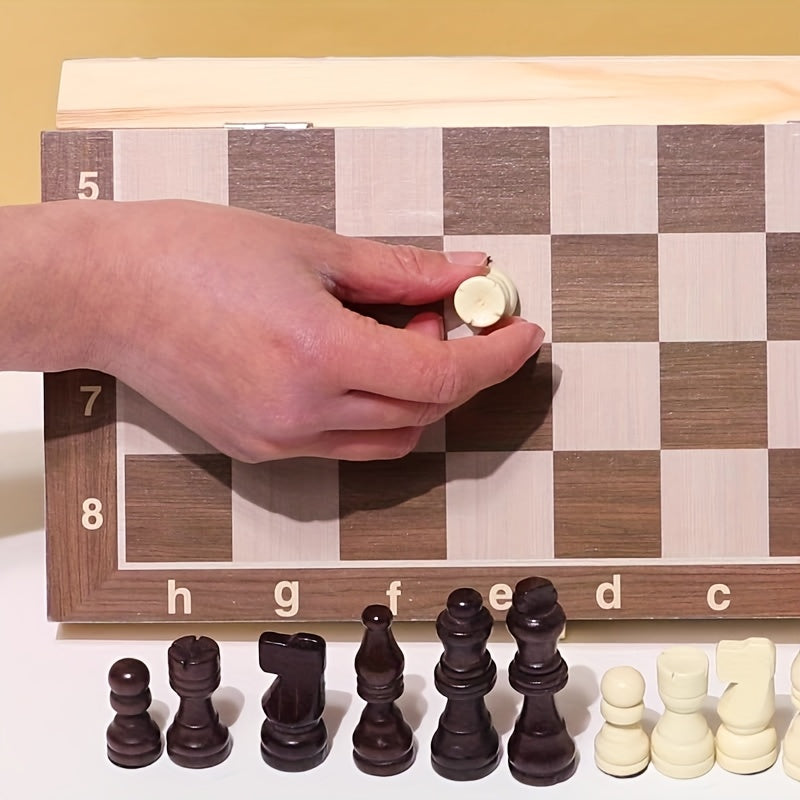 Foldable Magnetic Chess Travel Board Game for Family Gatherings