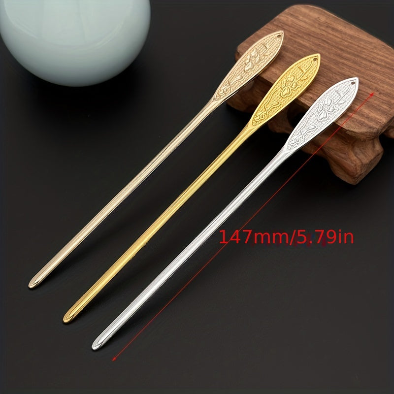 Lotus Flower Hair Pin Metal Hair Stick Non Slip Hair Decoration For Women Girls
