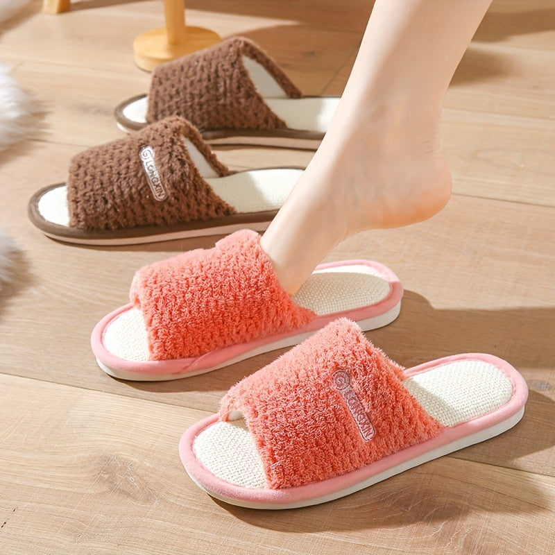 Women's Linen Slip-On Slippers Casual Comfort Shoes
