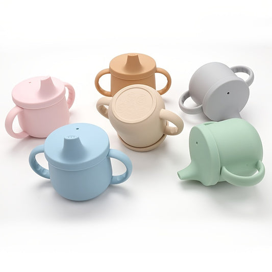 Kids Silicone Leak-proof Learning Drinking Cup