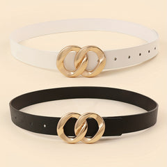 8 Shaped Buckle Belt Set - Women's Casual & Classic Belt for Dress and Pants