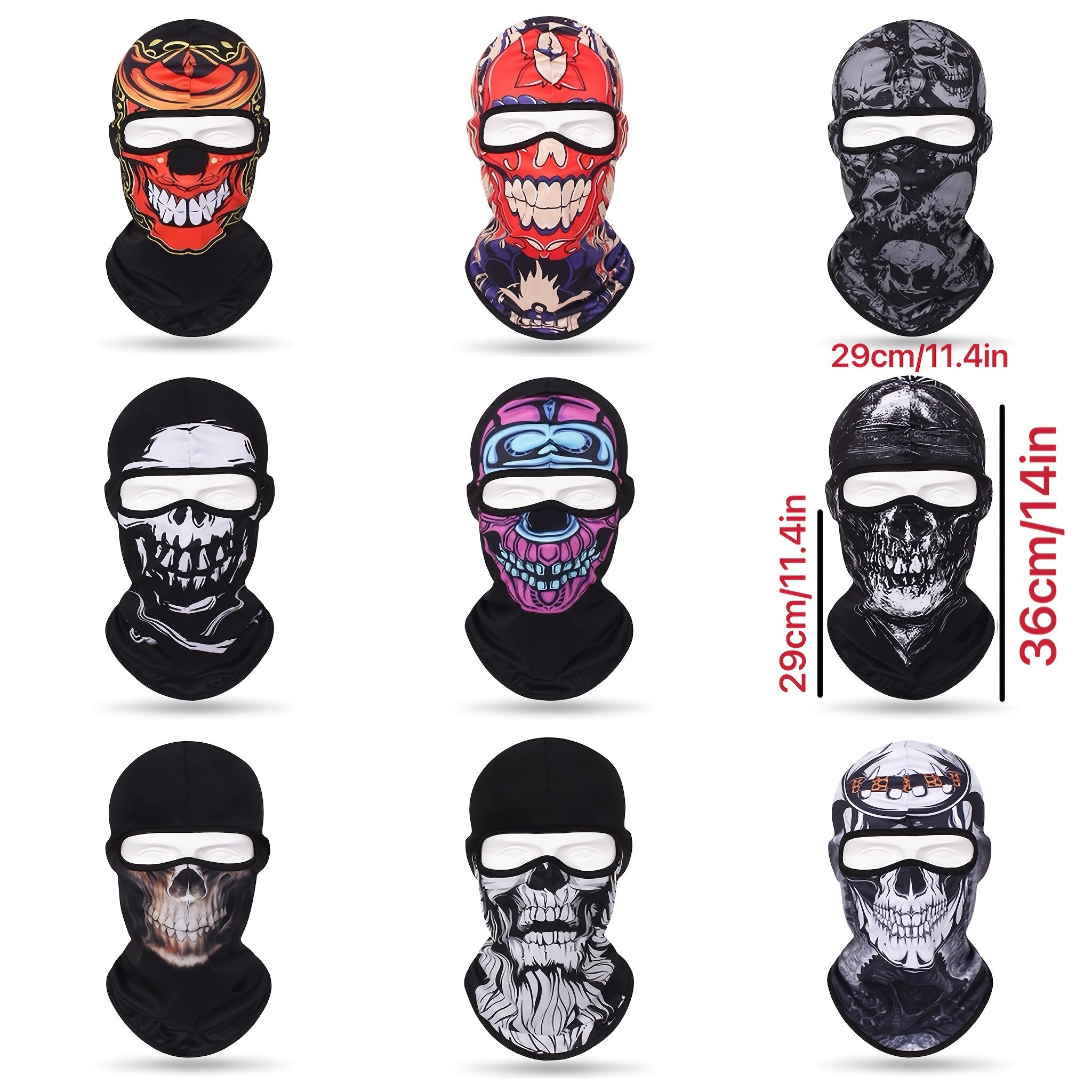 Skull Ghost Mask Hat Windproof Dustproof Riding Hat
