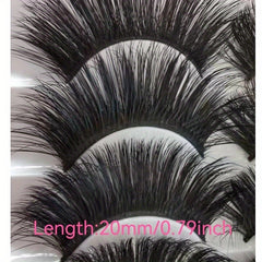 5 Pairs 3D Thick Curling False Eyelashes Natural Simulated Multilayer Eyelashes