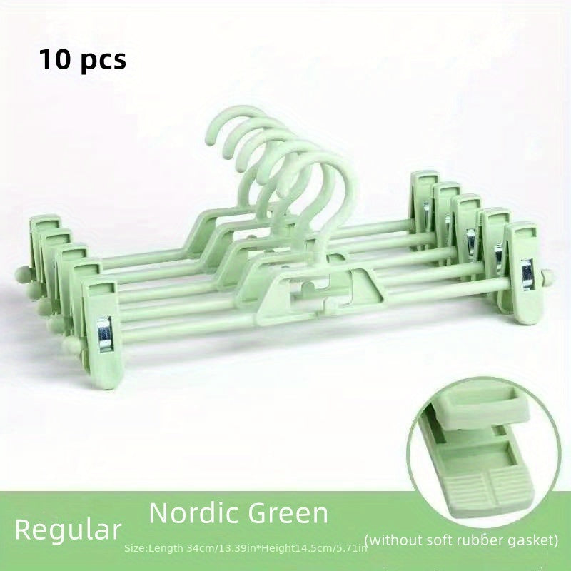 Non slip Plastic Pants Clip Rack Closet Organizer