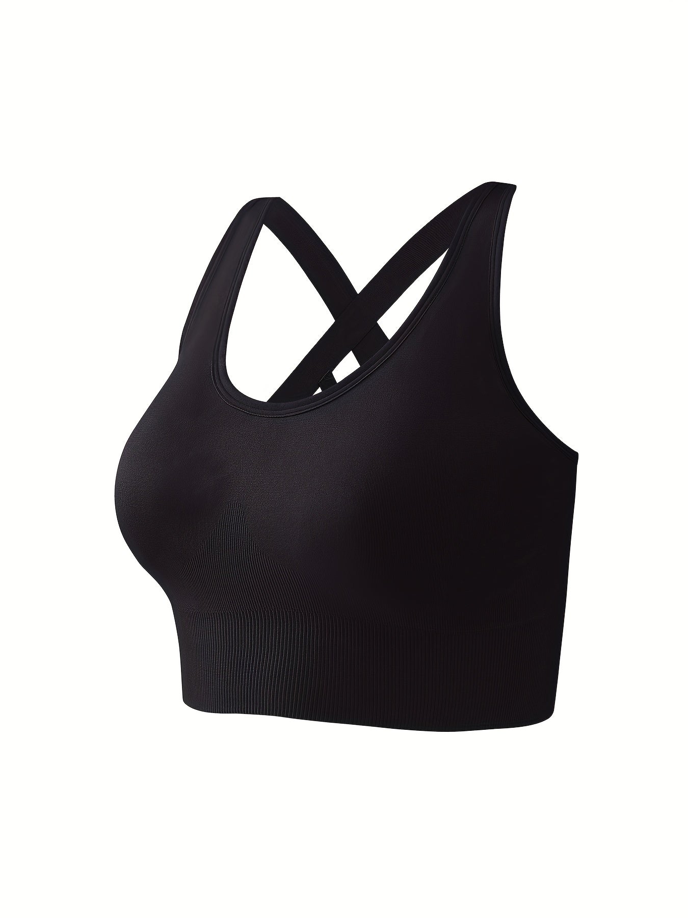 3pcs Criss Cross Back Sports Bras Comfy Running Workout Bra